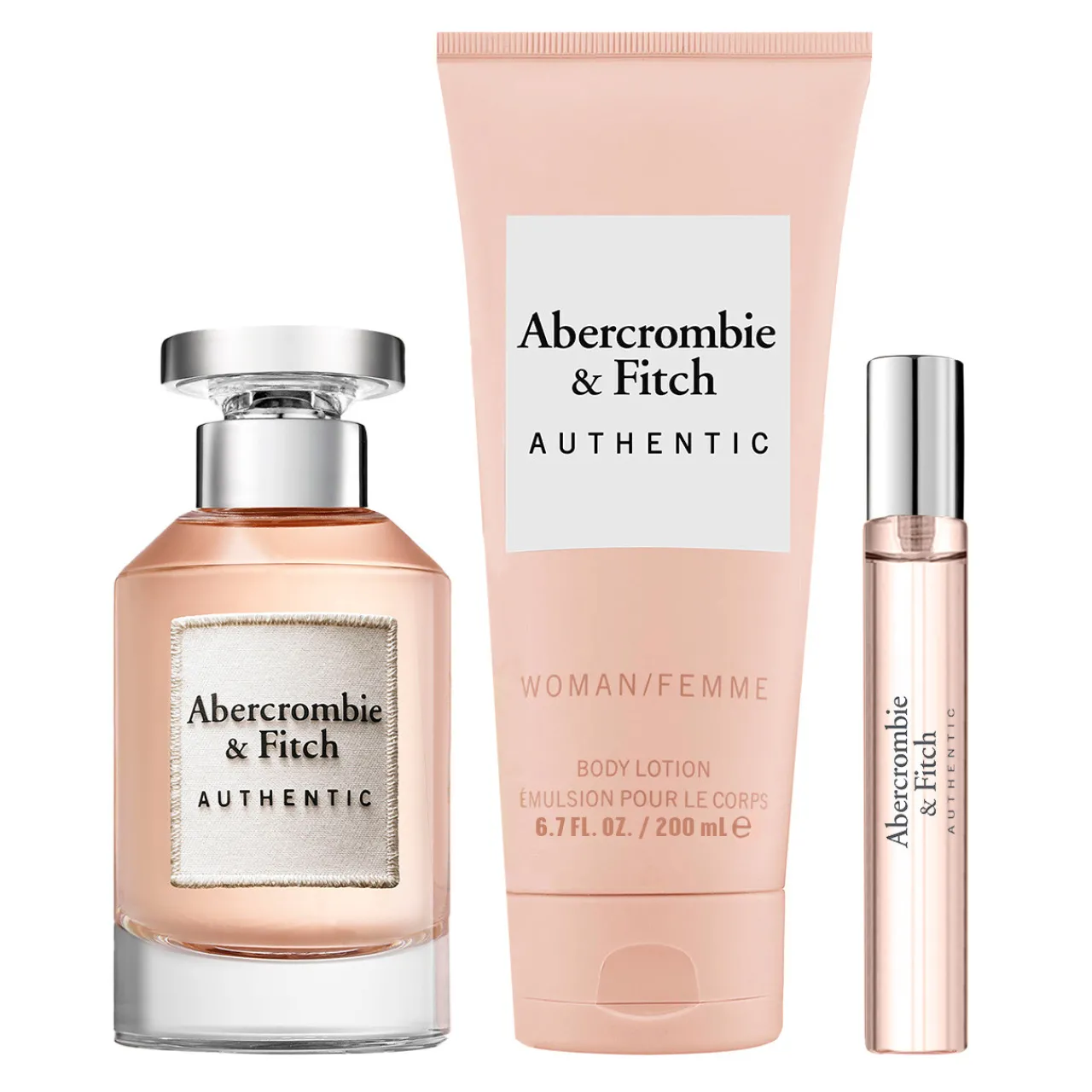 A&F Authentic Estuche 3 Piezas Dama EDP 100ml + Crema p/ cuerpo 200ml + Miniatura 15ml-Abercrombie & Fitch Clearance