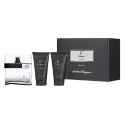 F by Ferragamo Black Estuche 3 Piezas Hombre EDT 100ml + Showe gel 75ml + After Shave 75ml-Salvatore Ferragamo Best