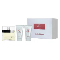 F by Ferragamo Estuche 3 Piezas Hombre EDT 100ml + Showe gel 75ml + After Shave 75ml-Salvatore Ferragamo Clearance
