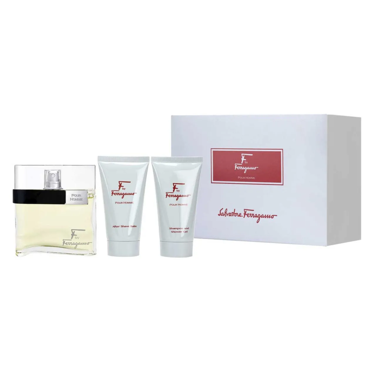 F by Ferragamo Estuche 3 Piezas Hombre EDT 100ml + Showe gel 75ml + After Shave 75ml-Salvatore Ferragamo Clearance
