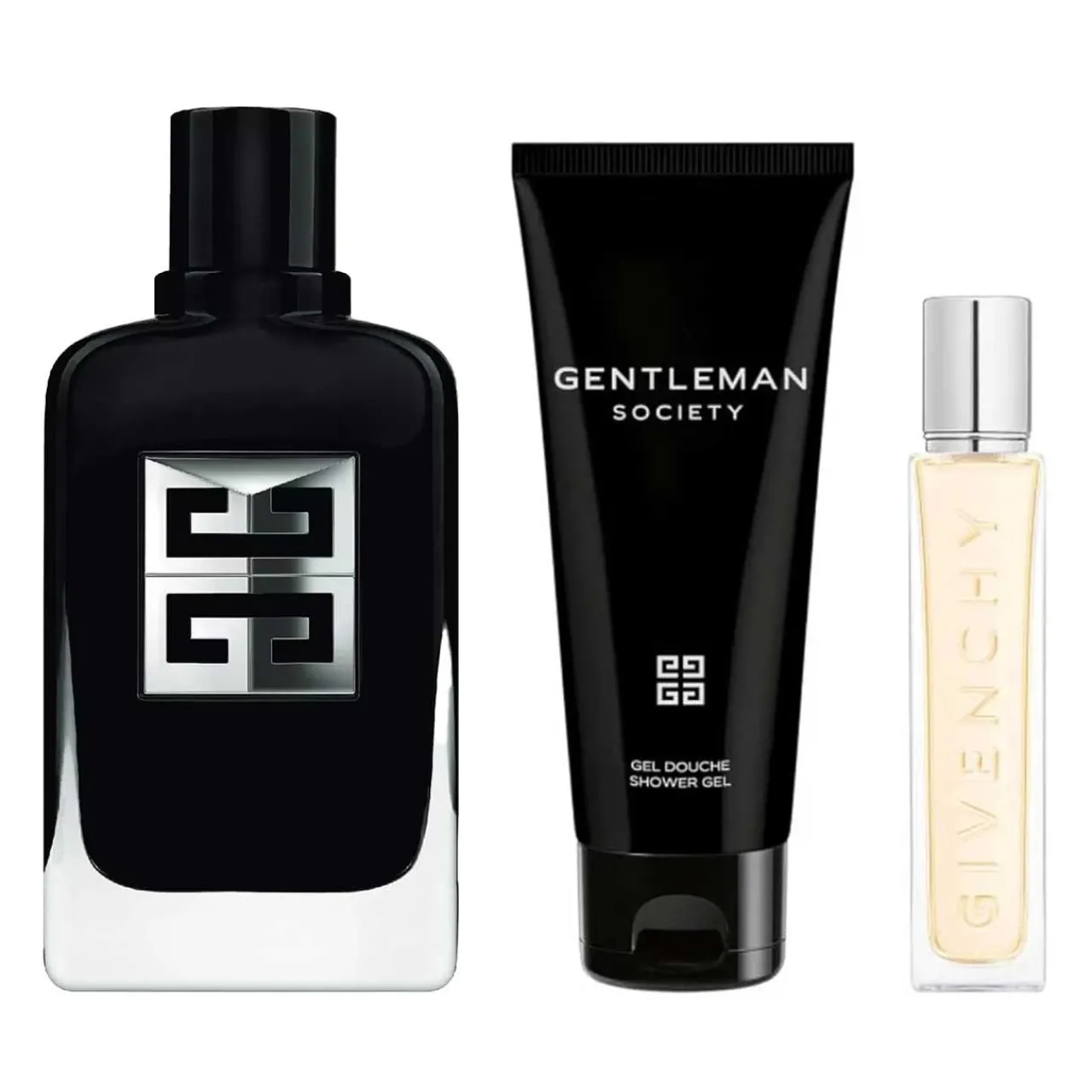 Gentleman Society SET 3 Piezas Hombre EDP 100ml + Shower Gel 75ml + Miniatura 12.5ml-Givenchy Hot