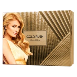 Gold Rush Estuche 4 Piezas Dama by EDP 100ml + Crema Corporal 90ml + Gel de ducha + Mini 10ml-Paris Hilton New