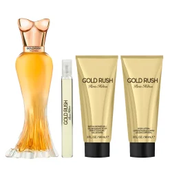 Gold Rush Estuche 4 Piezas Dama by EDP 100ml + Crema Corporal 90ml + Gel de ducha + Mini 10ml-Paris Hilton New