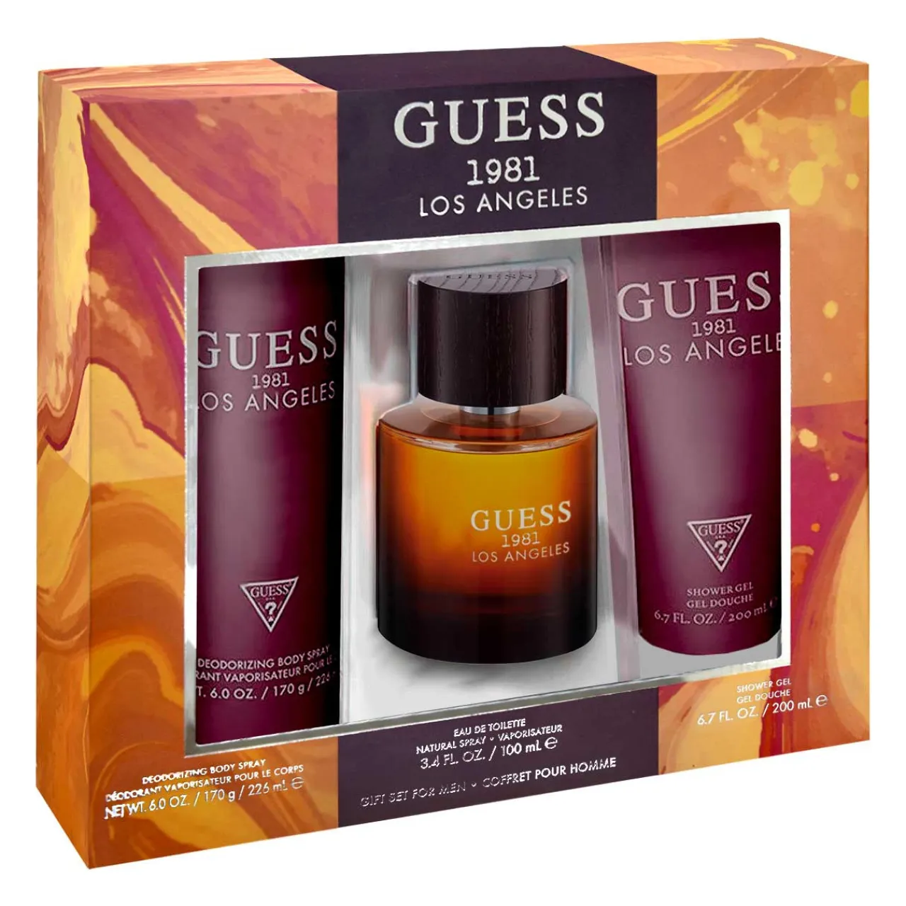 1981 Los Angeles Estuche 3 Piezas Hombre EDT 100ml + shower gel 200ml + Desodorante-Guess Discount