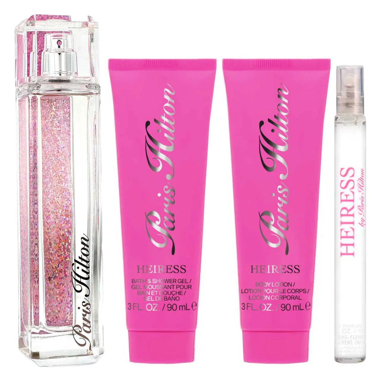 Heiress by Set 4 Piezas Dama EDP 100ml + Locion Corporal 90ml + Gel de baño + Mini 10ml-Paris Hilton Sale