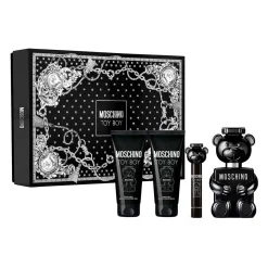 Toy Boy Estuche 4 Piezas Hombre EDP 100ml + Bath & Shower Gel 100ml + After Shave Balm 100ml + Miniatura 10ml-Moschino Discount
