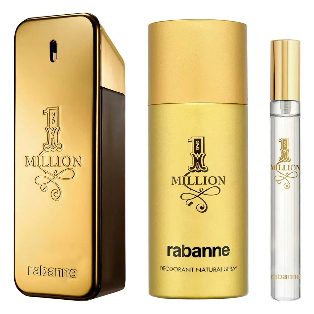 One Million Metal Estuche 3 Piezas Hombre EDT 100ml + Desodorante 150ml + Miniatura 10ml-Paco Rabanne Online