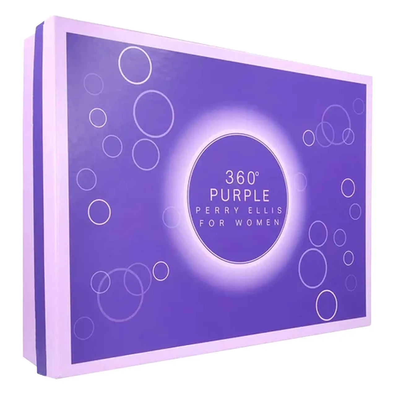 360 Purple Estuche 4 Piezas Dama EDP 100ml + Locion para el cuerpo 90ml + Gel de ducha + Mini 7.5ml-Perry Ellis Clearance
