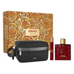 Eros Flame Bolsa Estuche 3 Piezas Hombre EDP 100ml + Miniatura 10ml + Bolsa de Viaje-Versace Online