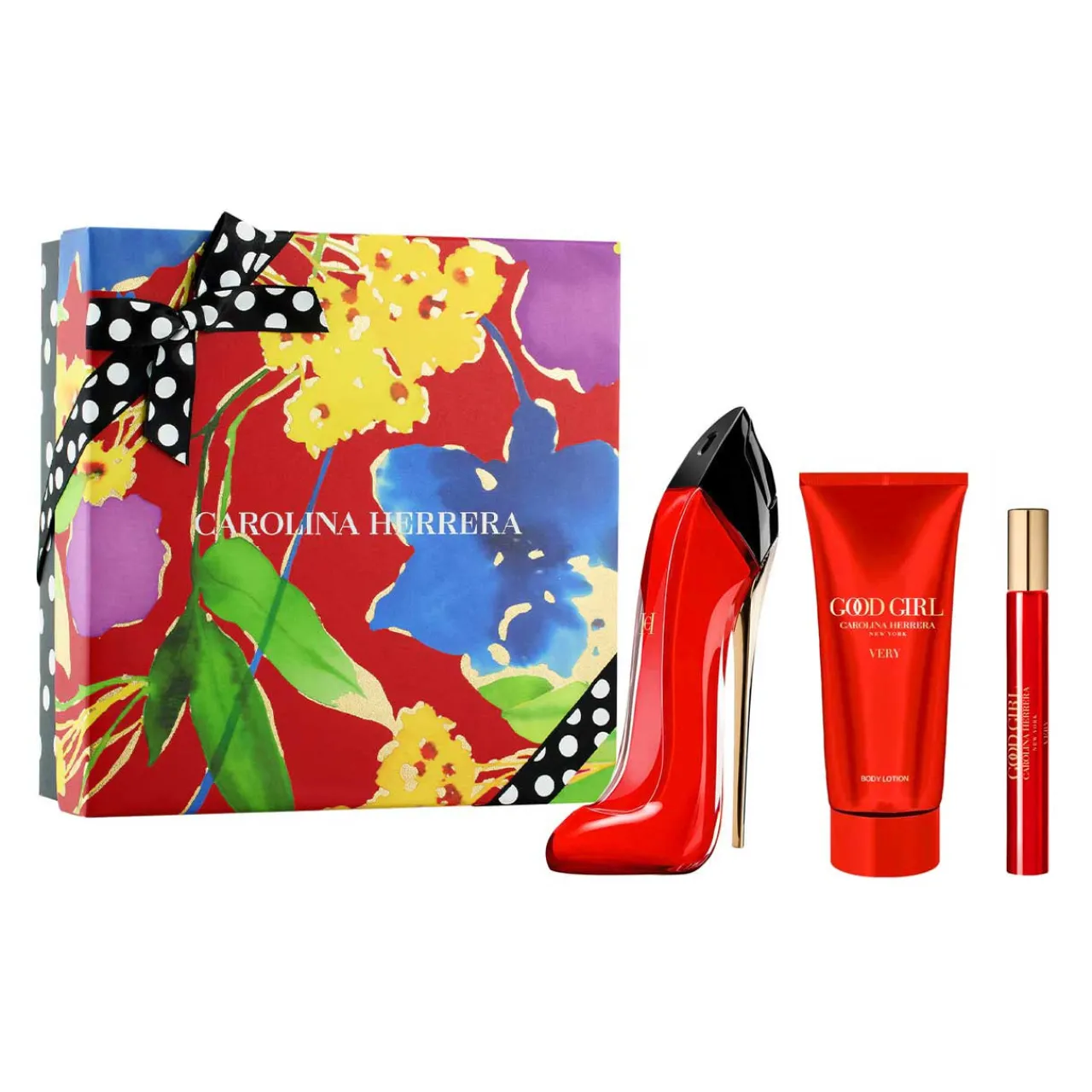 Very Good Girl Estuche 3 Piezas Dama EDP 80ml + Body Lotion 100ml + Miniatura 10ml-Carolina Herrera New