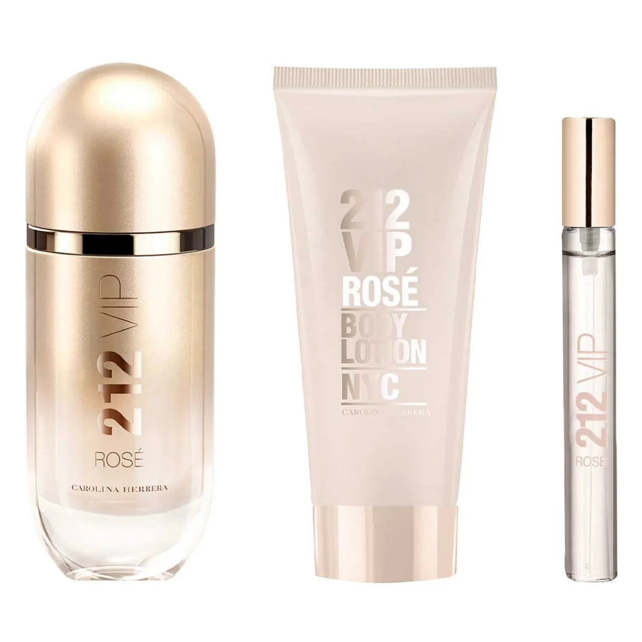 212 VIP Rose Navidad Estuche 3 Piezas Dama EDP 80ml + Body Lotion 100ml + Miniatura 10ml-Carolina Herrera Discount